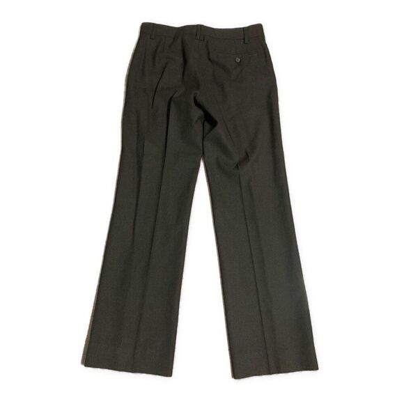 Zara Womens Solid Charcoal Gray Pleated Mid Rise Work Career Dress Pants 4 Small - Picture 2 of 3